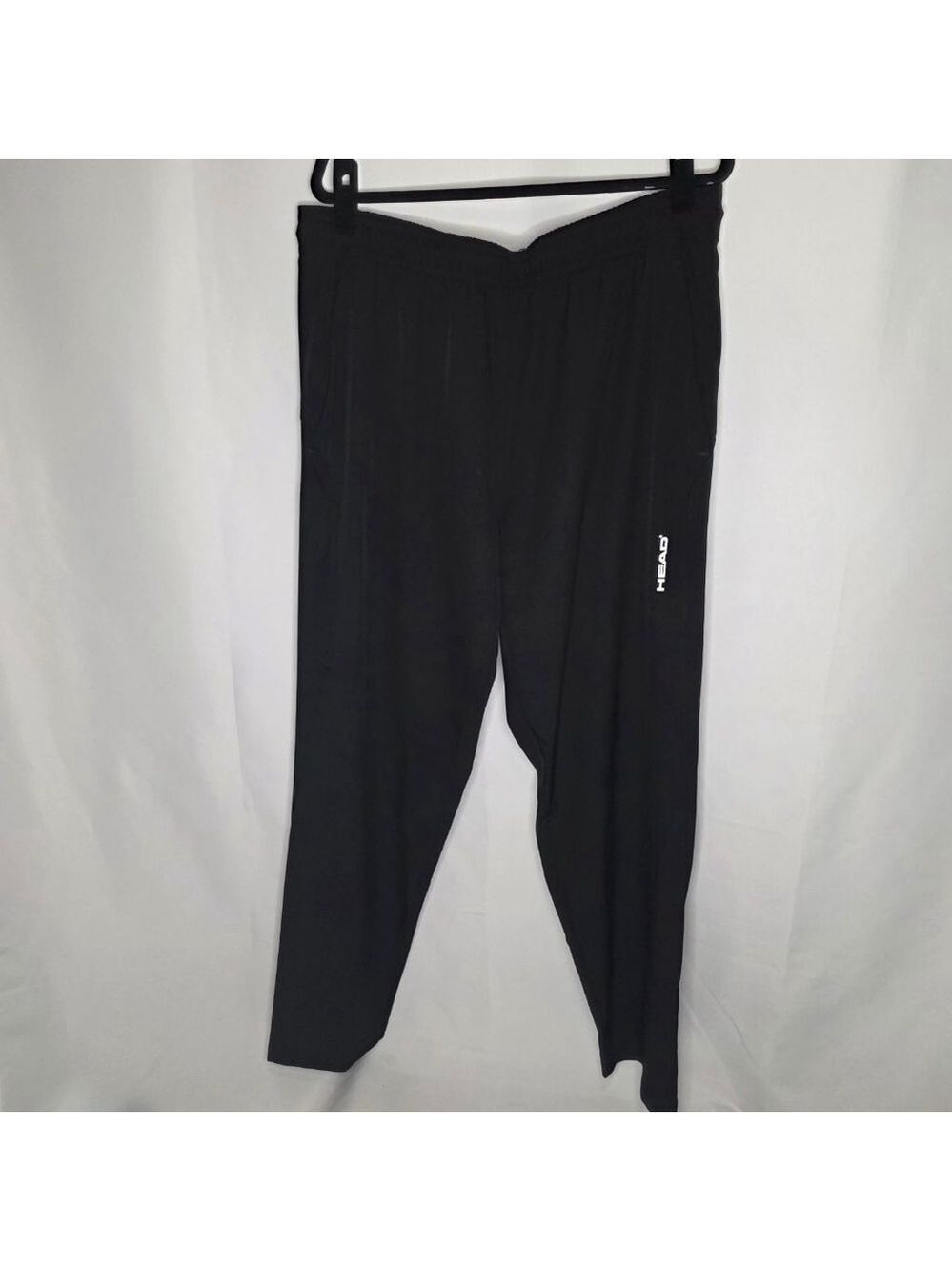 Men's HEAD Black Sweatpants & Joggers XL with White Logo